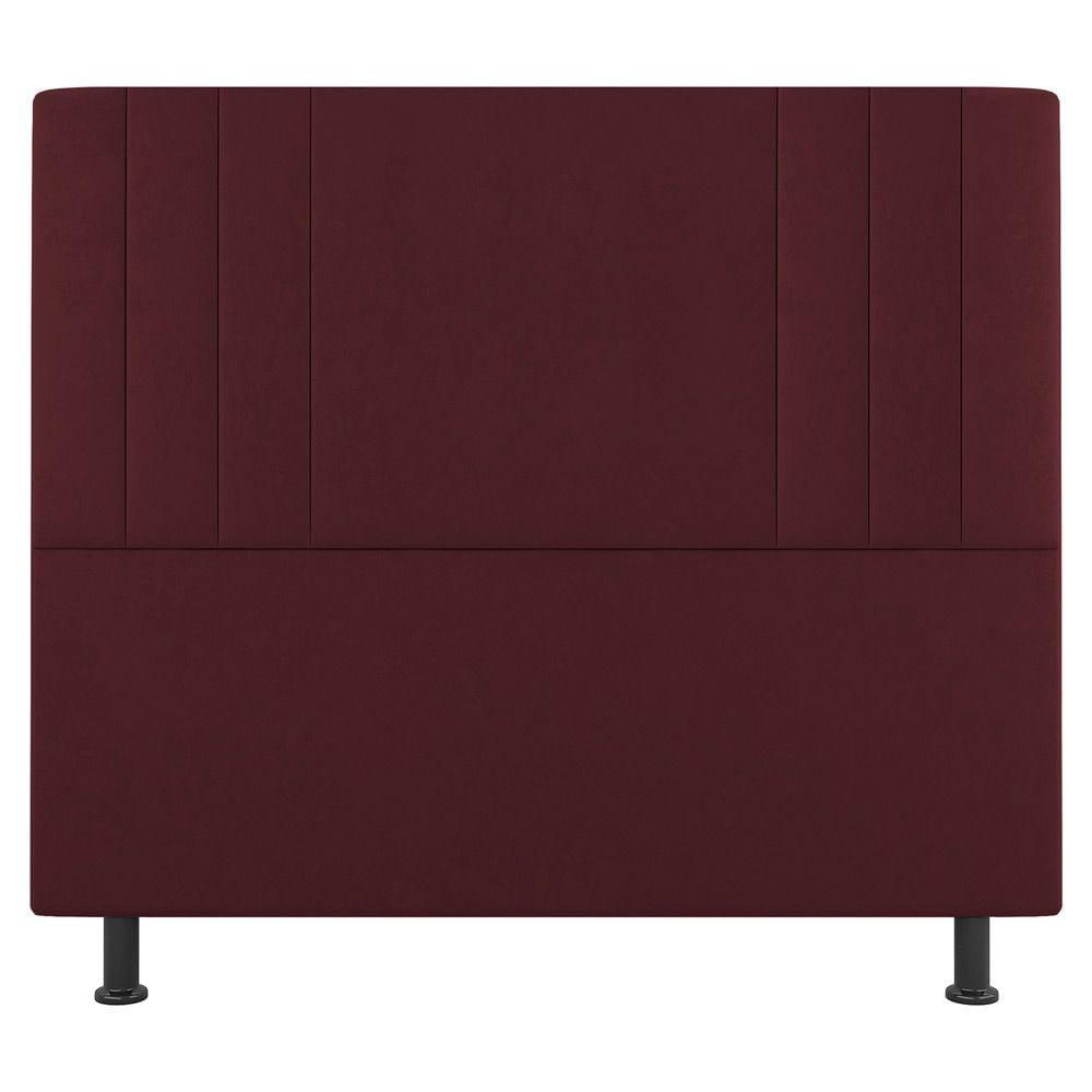Miniatura Cabeceira E Baú Cama Box King Size Grace 195cm Suede Bordô