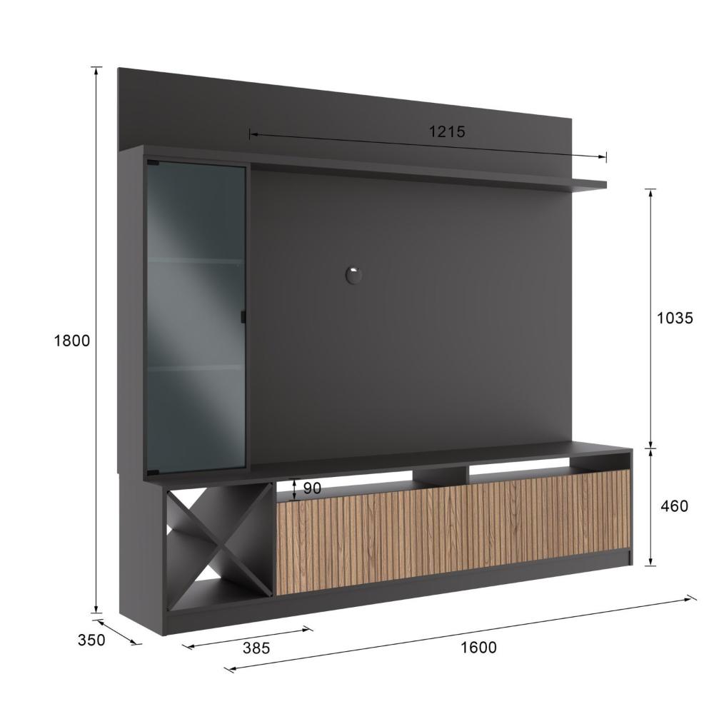Inter Rack New Style Rack com Impressão Ripado Pain… | Shopping do Inter