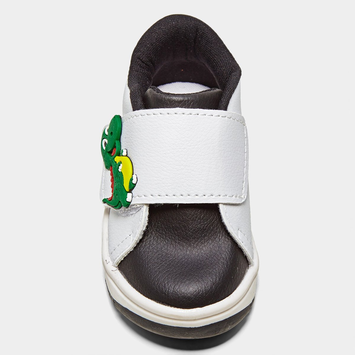 Miniatura Tênis Infantil Kurz Dino Menino Branco+Preto - 20