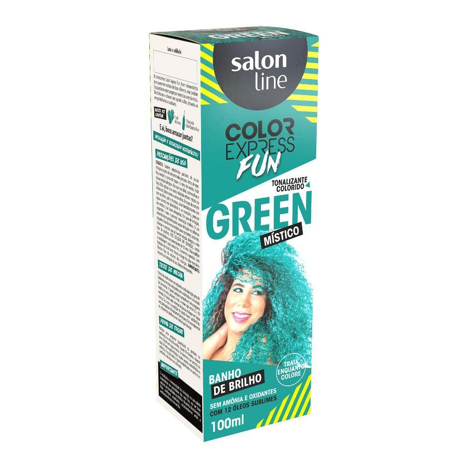 Miniatura Tonalizante Color Express Fun Green Místico 100Ml Salon Line