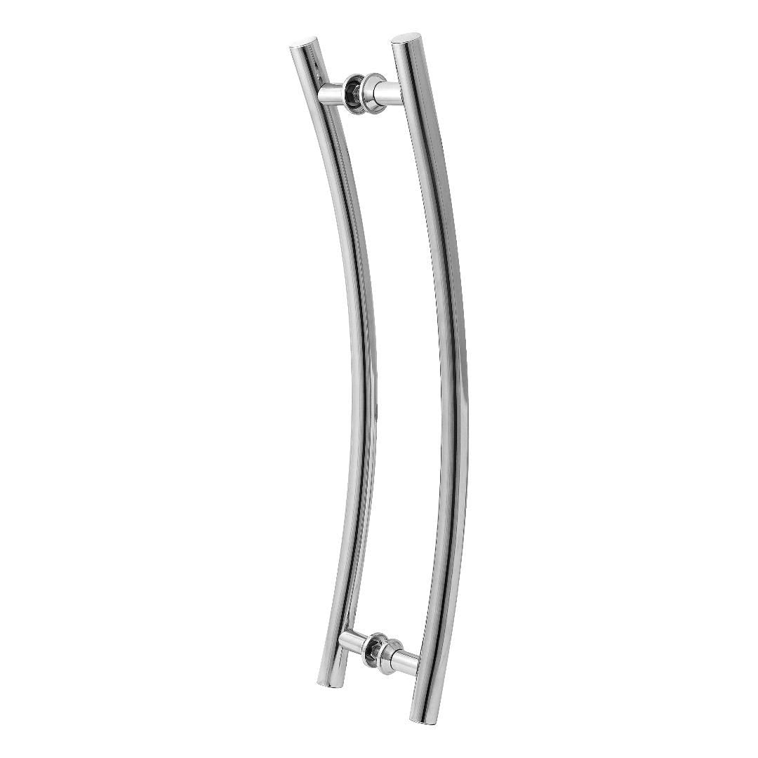 Miniatura Puxador De Porta Tubular Curvo Lateral 100Cm