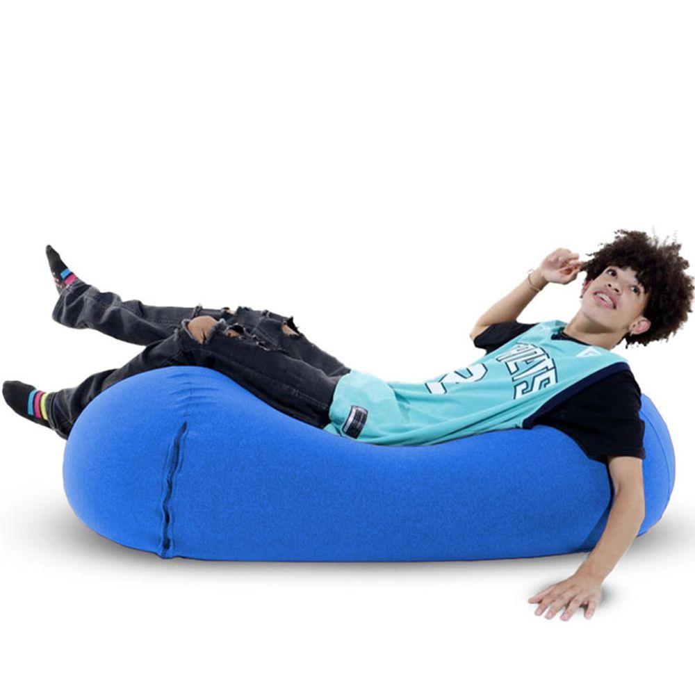 Miniatura Puff Rollo Cor Azul Royal - Sensorial, Versátil