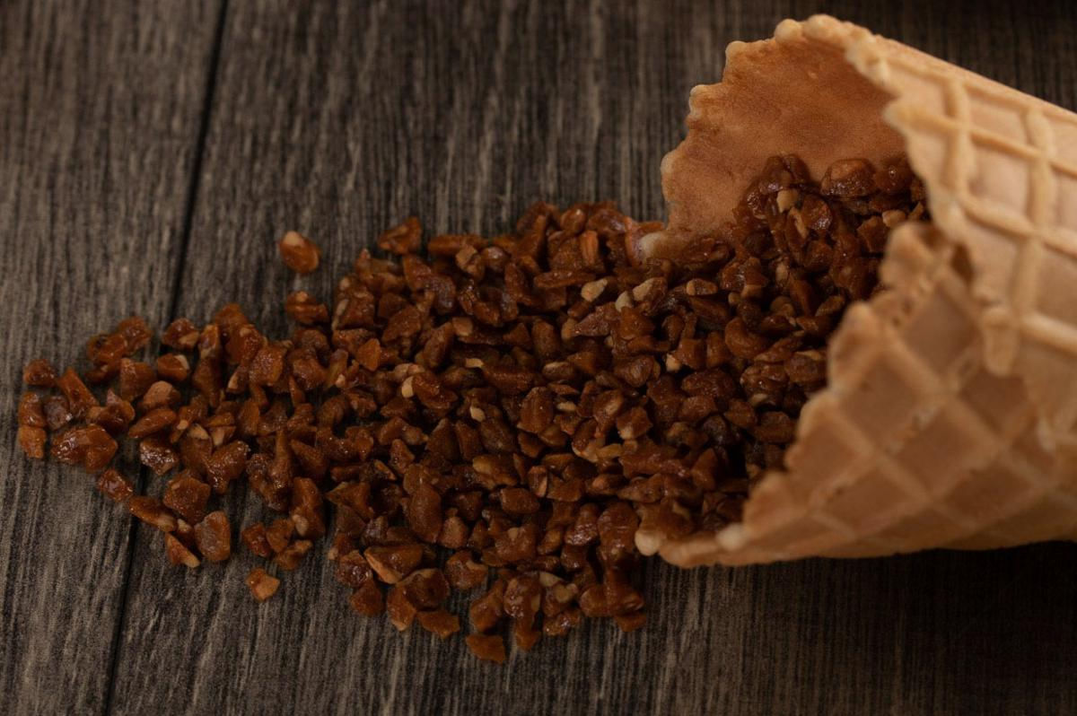 Miniatura Crocante Toffee Caramelo 1Kg Marvi bolos, tortas, doces, sorvete. - crocante - marvi - Caramelo Toffee - caramelo tofee marrom