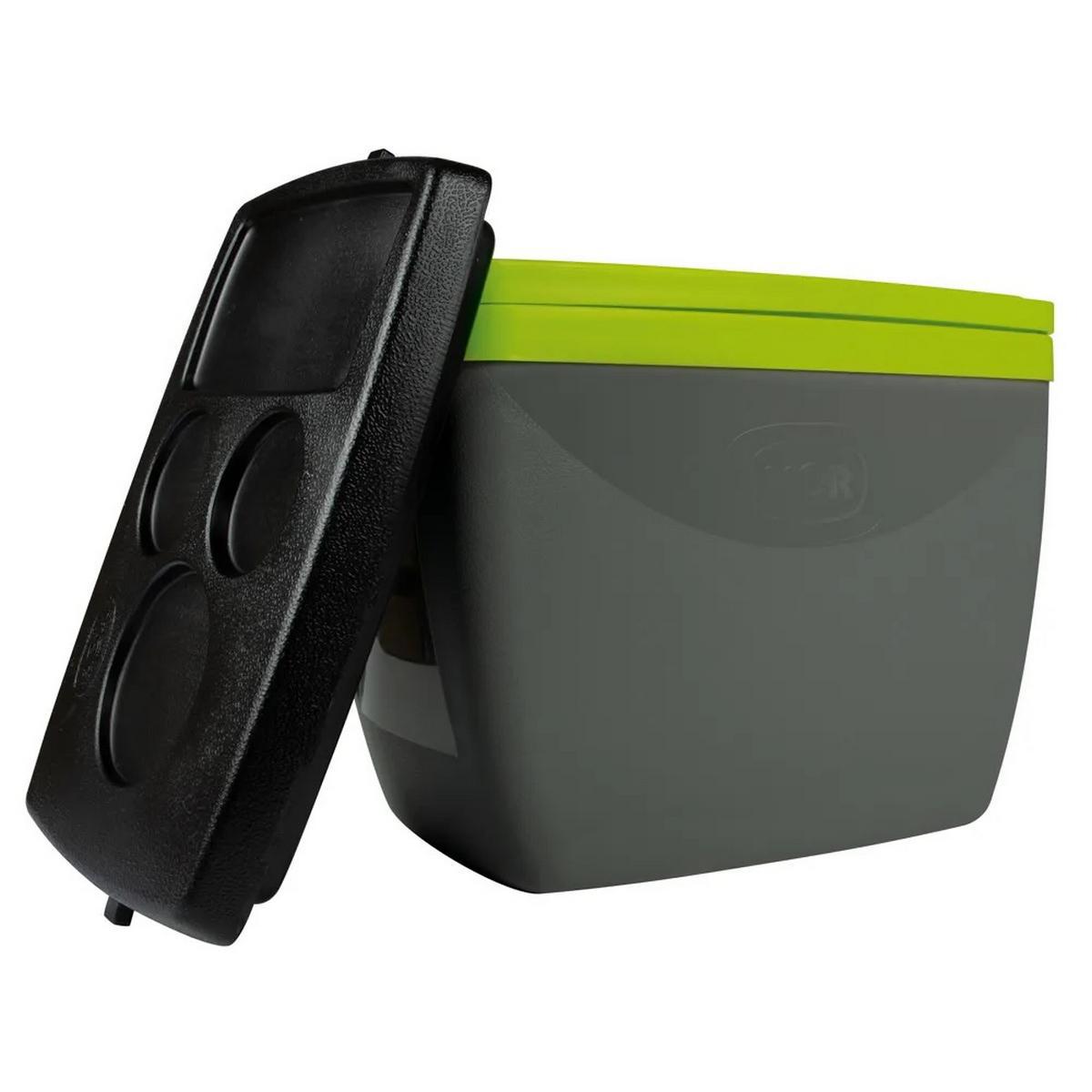 Miniatura Caixa Térmica Mor 18 Litros Para Camping Cinza E Verde