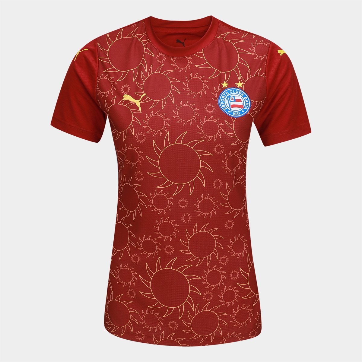 Miniatura Camisa Bahia III 25/26 s/n Torcedor Puma Feminina Vermelho - G