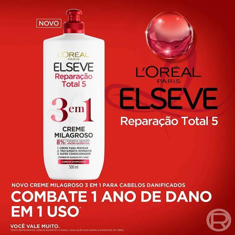 Miniatura Kit Elseve 3 Em 1 Óleo Extraordinário Cachos Hidra Reparação