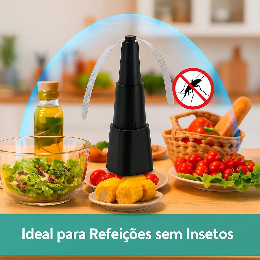Miniatura Mini Ventilador Anti Moscas Repelente Espanta Mosquito Mesa