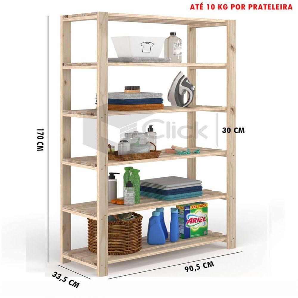 Miniatura Prateleira Madeira Pinus Aparelhada 1,70 X90,5cm