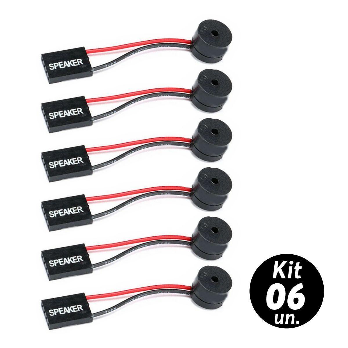 Miniatura Kit 6X Plug Speaker Bip Bios Placa Mãe Pc Computador Desktop