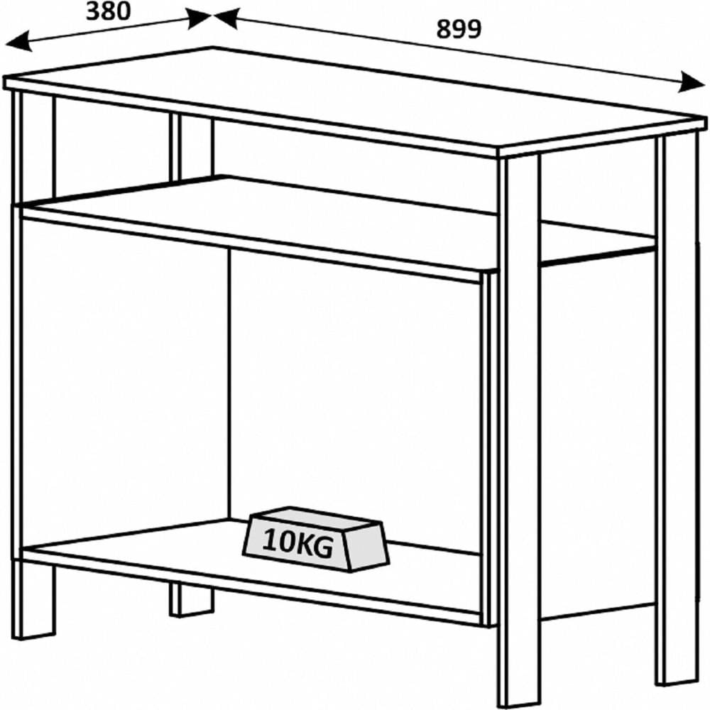 Miniatura Balcão 3010 Mn/ptx - 900cm X 730cm X 380cm Preto