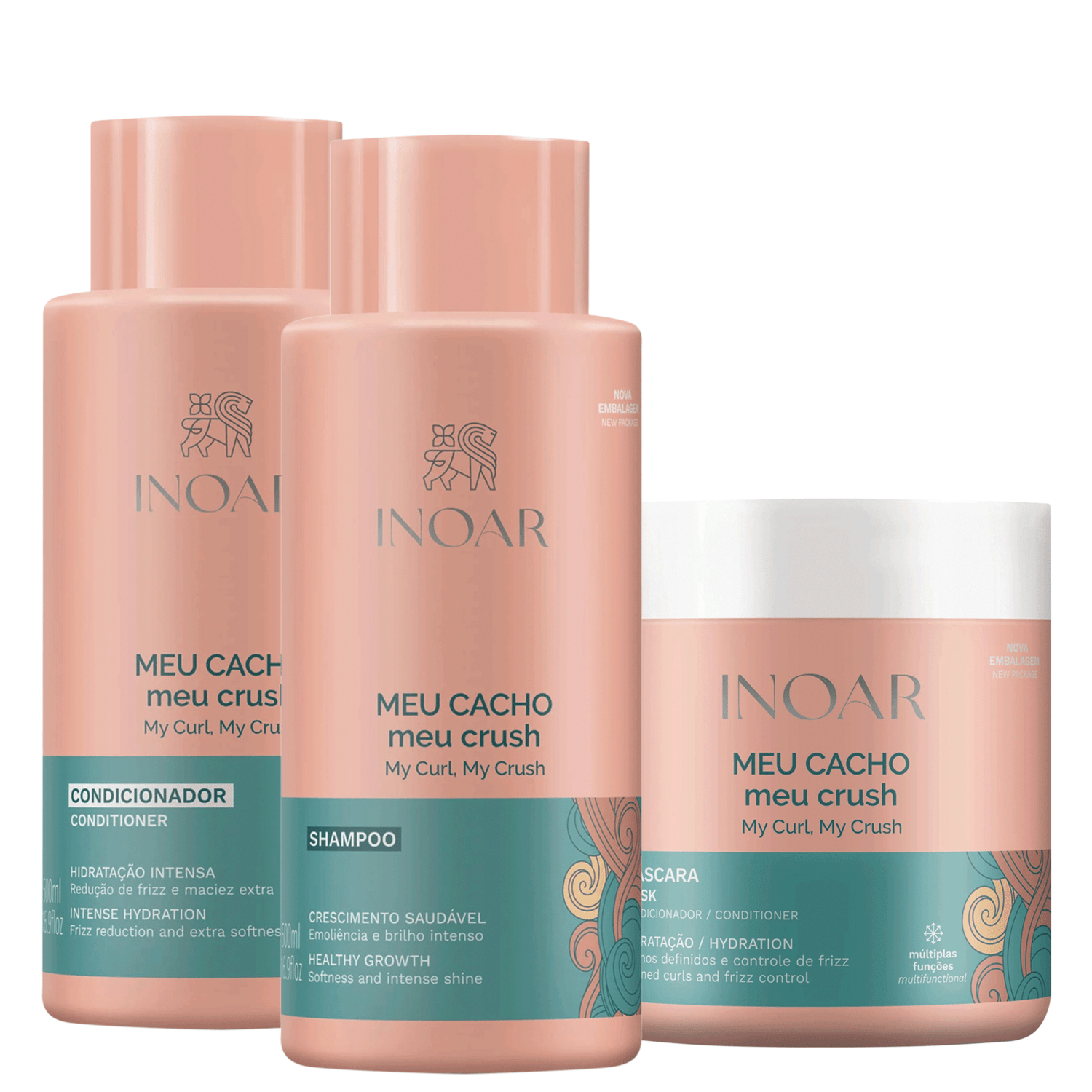 Miniatura Kit Inoar Meu Cacho, Meu Crush (3 Produtos)