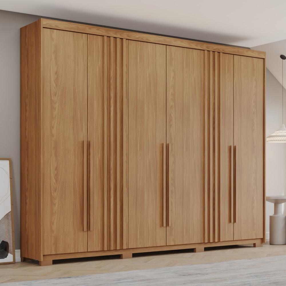 Guarda-Roupa Casal 6 Portas 4 Gavetas Norton Nature