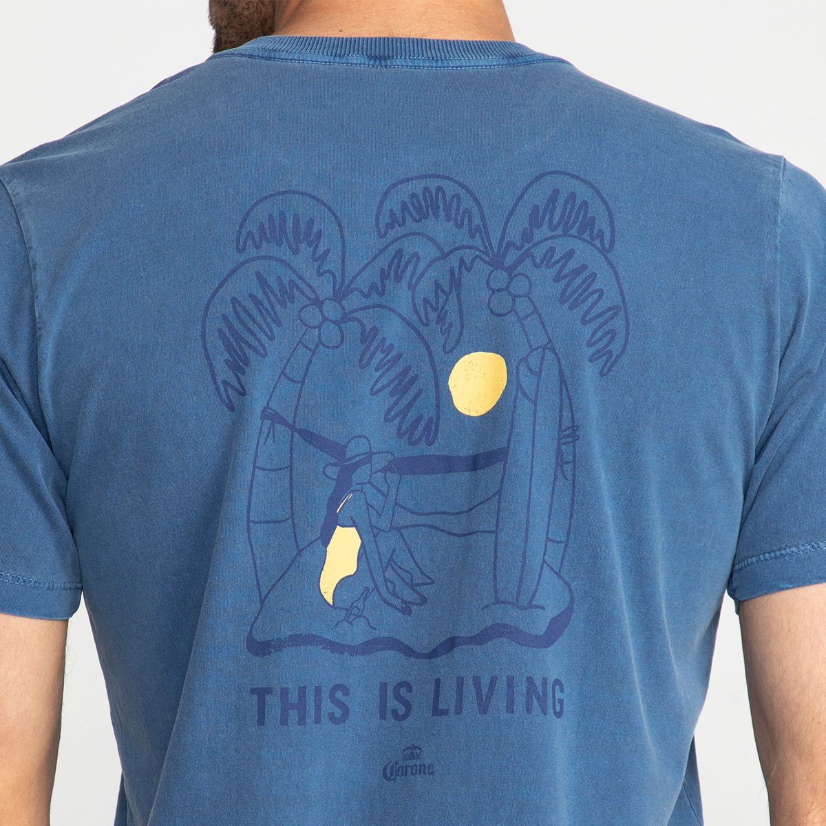 Miniatura Camiseta Corona Island Vibes Masculina Azul - P