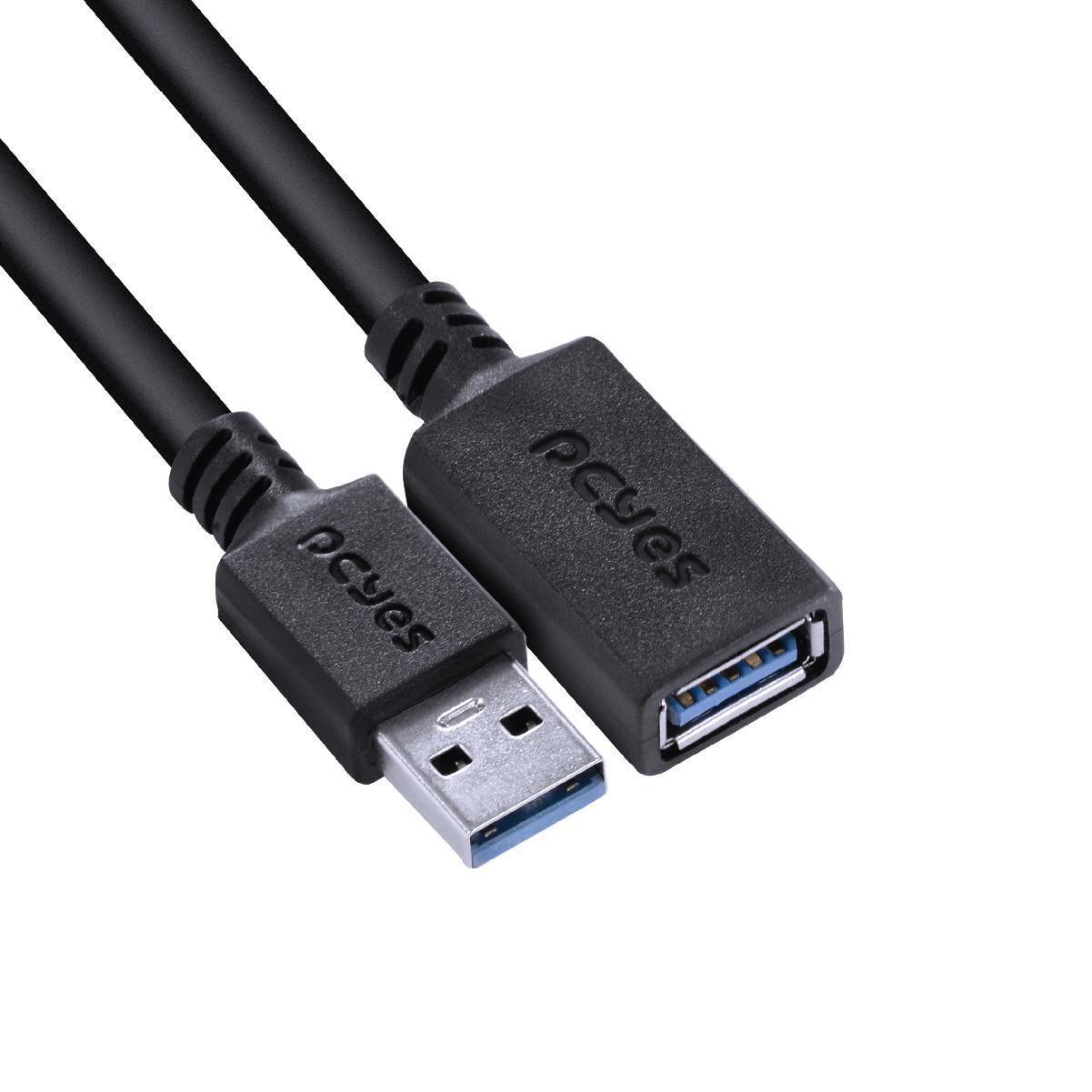 Miniatura Cabo Extensor Usb A 3.0 Macho Para Usb A 3.0 Fêmea 28Awg 2 M
