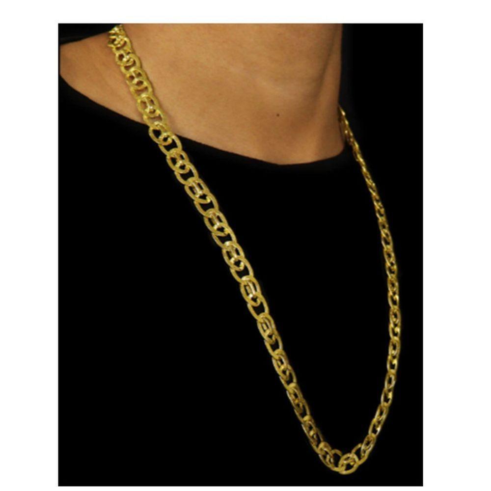 Miniatura Cordão Corrente Elo Inglês 10mm Bonita E Top