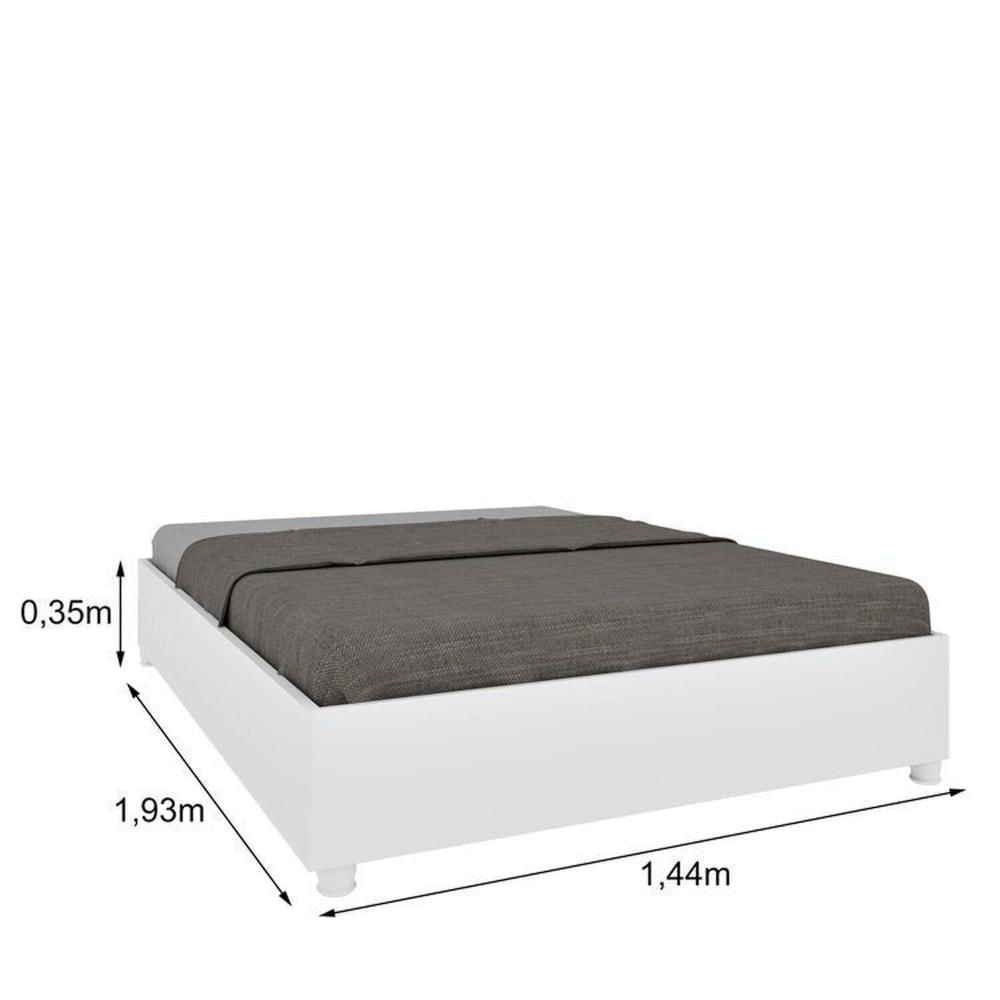 Miniatura Quarto Casal Completo Guarda-Roupa 6 portas Londres Cama Mônaco com Cabeceira e Cômoda Chicago Espresso Móveis Neve