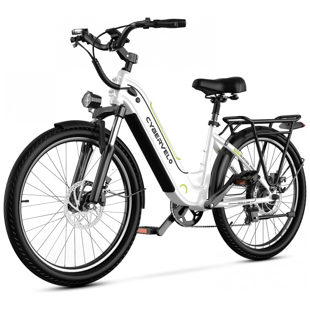 Miniatura Bicicleta Elétrica Cybervelo 1000 Peak para Adultos, Autonomia de até 80 Milhas com Bateria Removível, E-Bike Elétrica de 26 Polegadas com 7 Velocidad