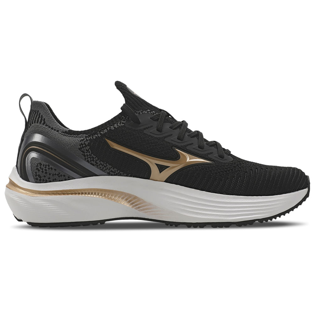 Miniatura Tênis de Corrida Feminino Mizuno Glow 2 Preto - 34