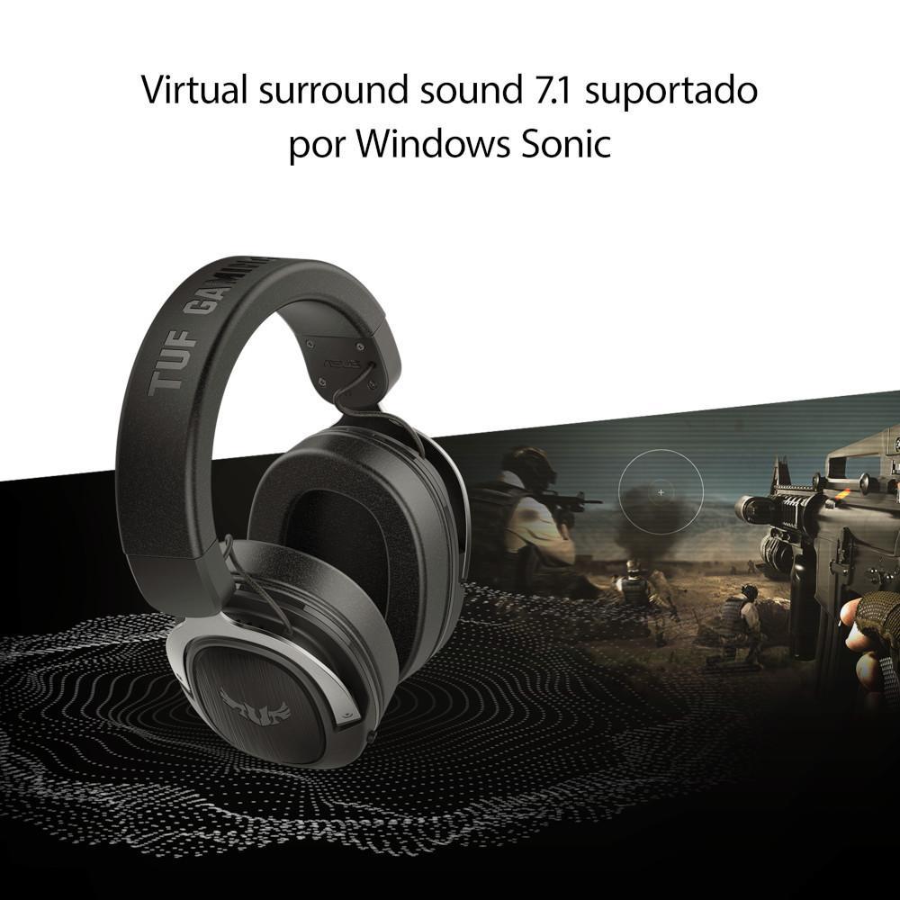 Miniatura Headset Gamer Asus Tuf Gaming H3 7.1 P2 Blue 90Yh029B-B1Ua00