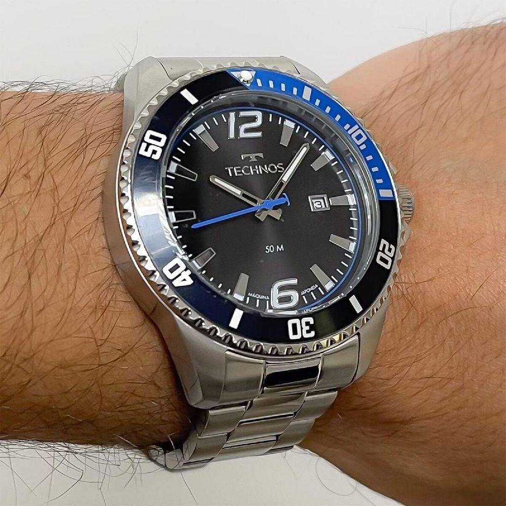 Miniatura Relógio Technos Racer 2115ncn/1a Prata Masculino