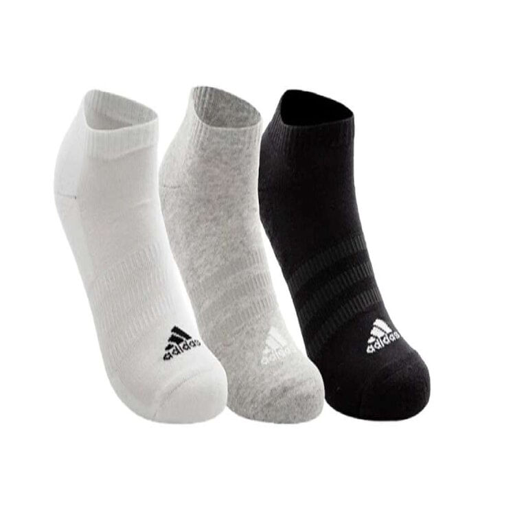 Miniatura Meias Adidas Cano Baixo 3 Pares - Ptobcocza - PTO/BCO/CZA