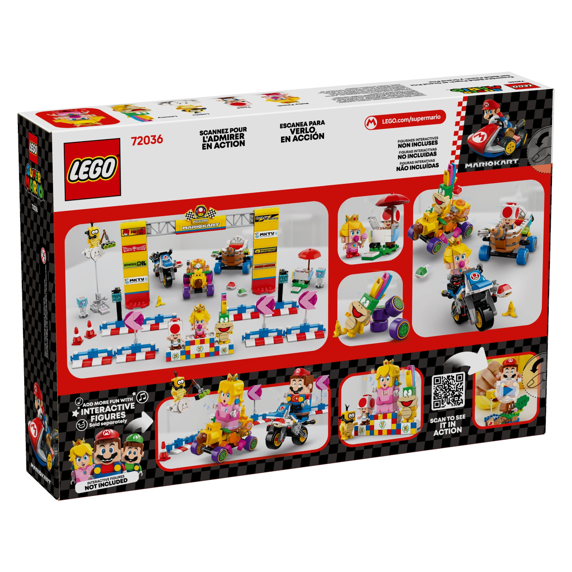 Miniatura LEGO Super Mario - Mario Kart™ – Baby Peach e conjunto Grand Prix