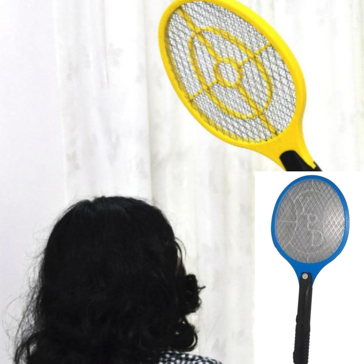 Miniatura Raquete Elétrica Para Eliminar Mosquitos Com Sensor De Toque