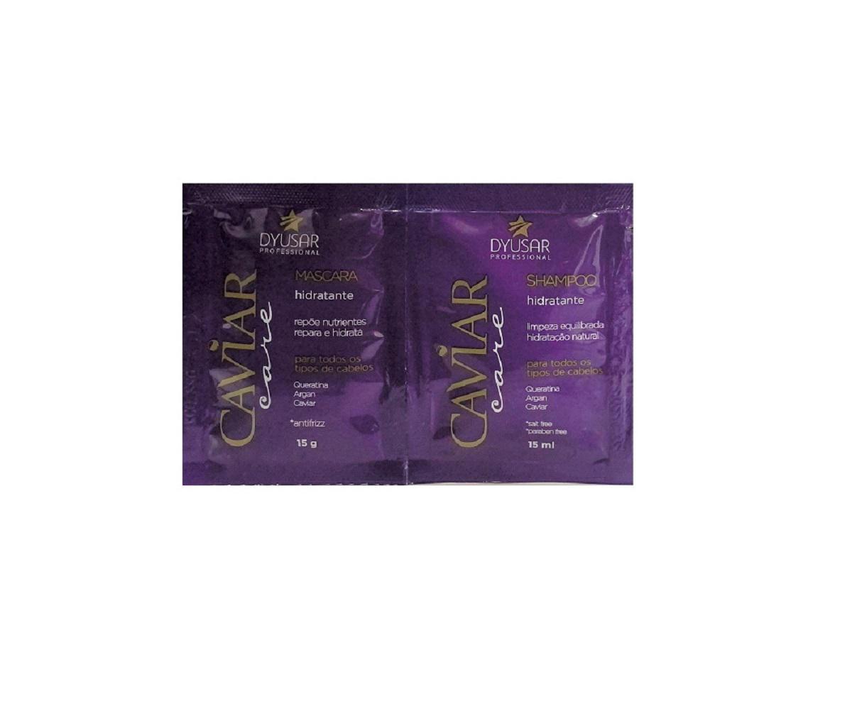 Miniatura Kit Banho De Ouro Para Cabelos Hidratados Dyusar