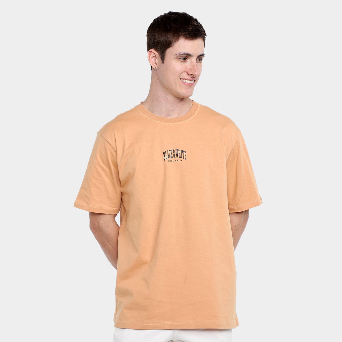 Miniatura Camiseta Baw Clothing Academics Masculina Marrom Claro - G