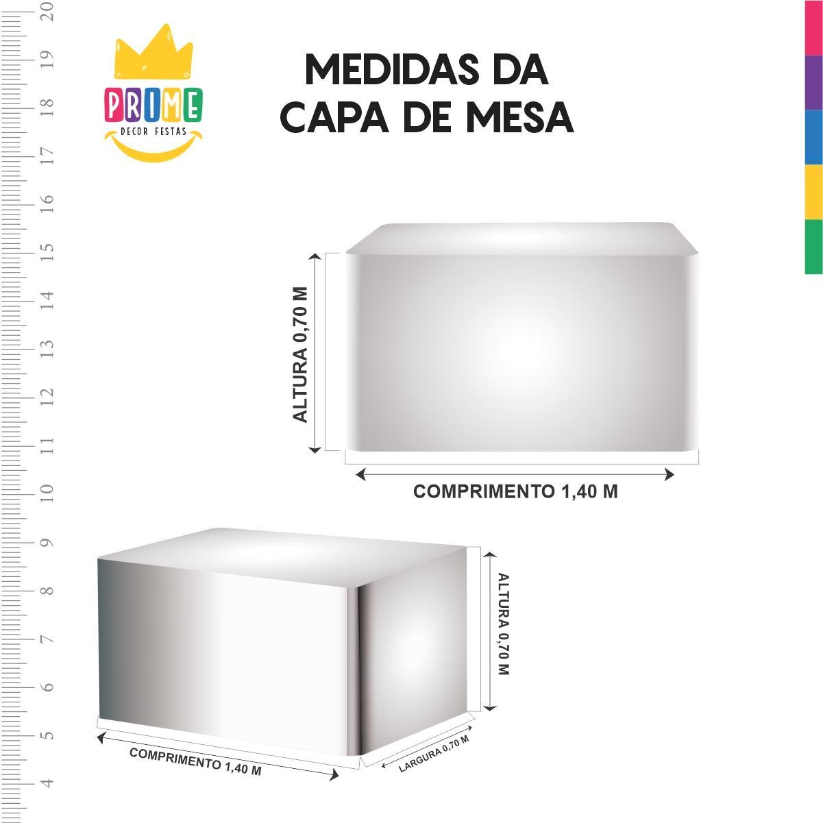 Miniatura Capa De Mesa Chá Revelação Em Tecido Sublimado Veste Fácil