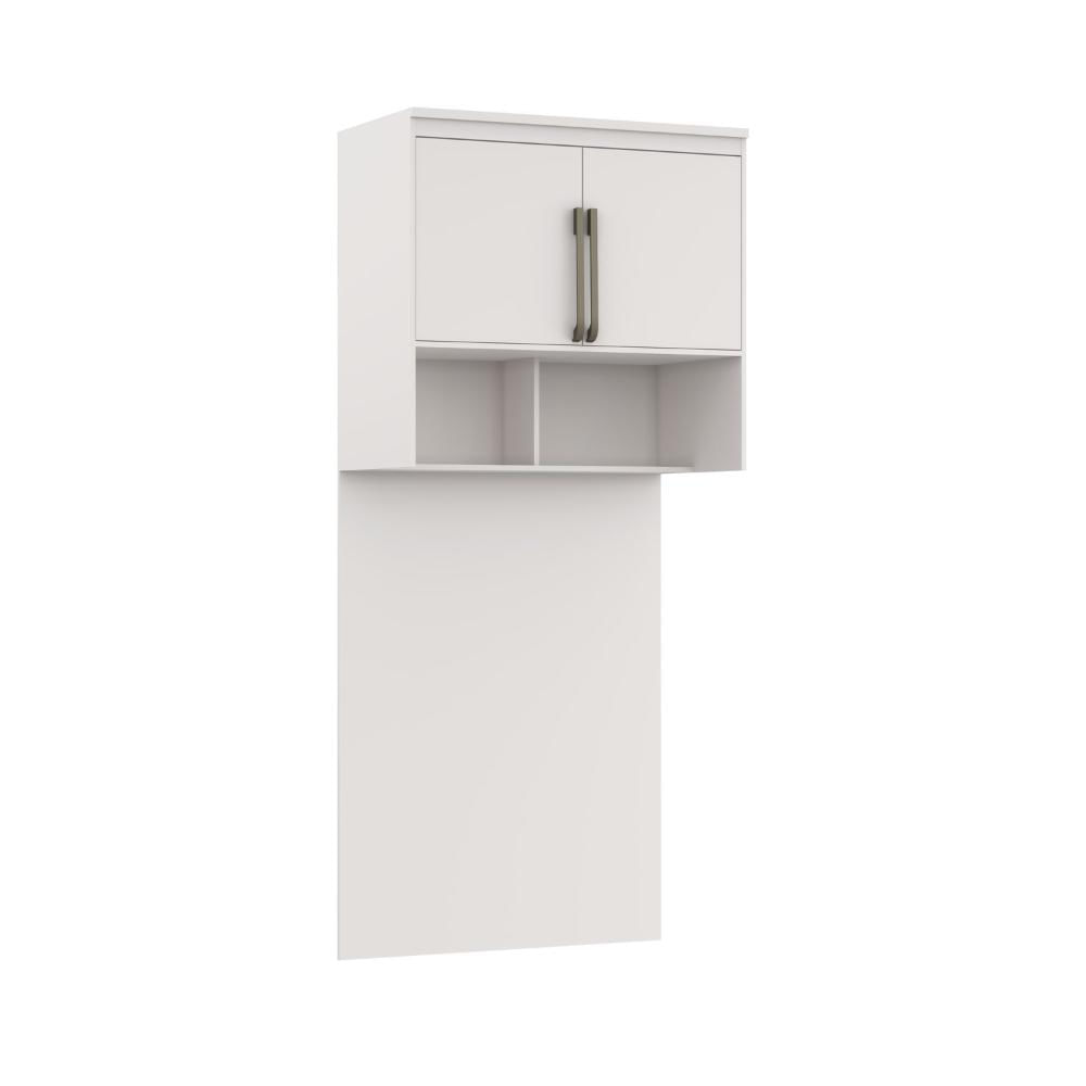 Miniatura Módulo Aéreo para Cama de Solteiro com Painel Belmax Branco