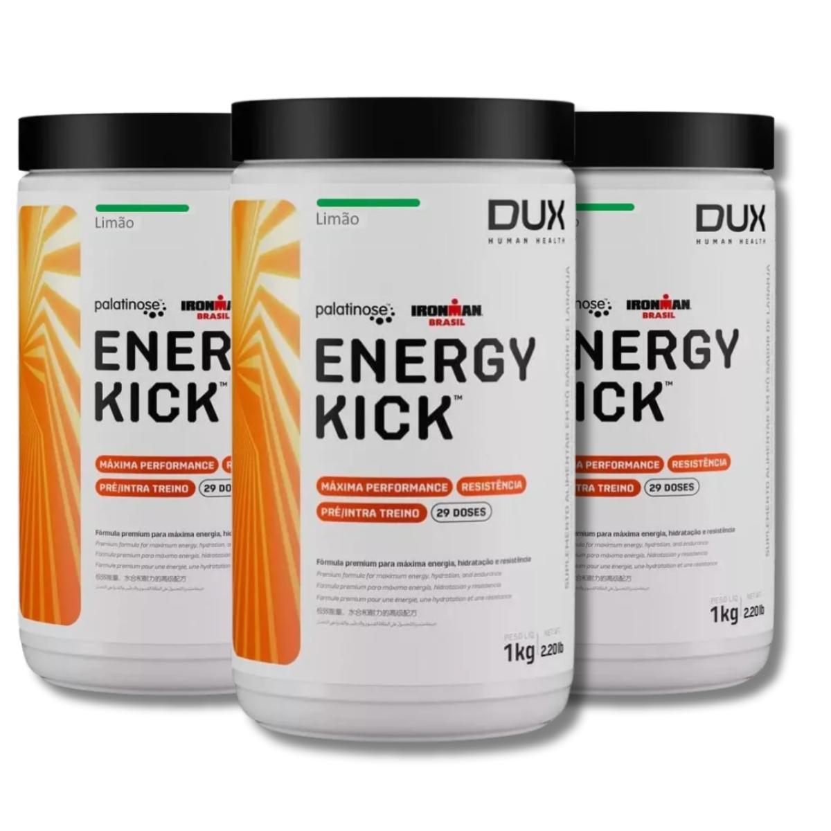Miniatura Kit 3 Energy Kick 1000G Sem Cafeína Dux Nutrition