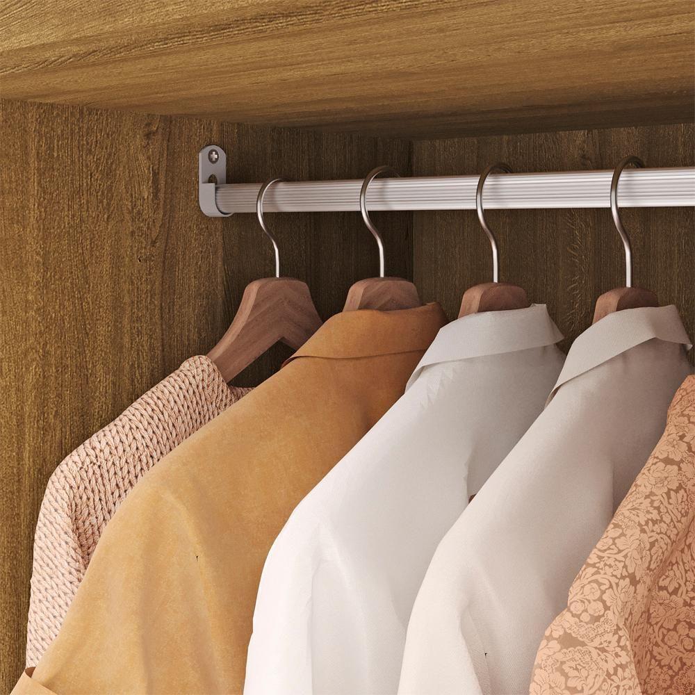 Miniatura Guarda Roupa Solteiro 120 Cm 4 Portas 10088 Nature Champanhe Vlr Nature Champanhe