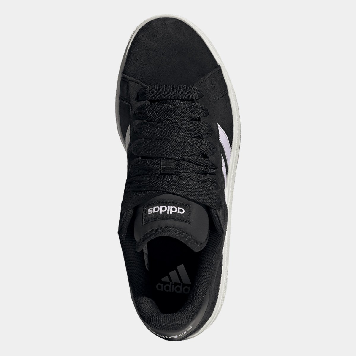 Miniatura Tênis Adidas Grand Court Base Suede Feminino Preto - 34