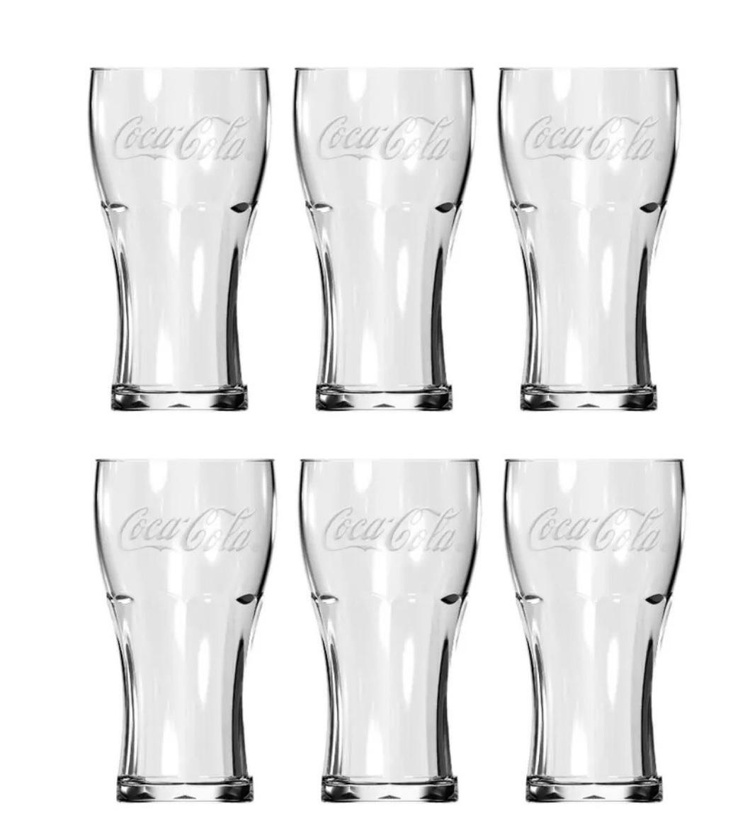 Miniatura Jogo De Copos Contour Coca Cola Nadir Copo 470Ml - 6 Unid