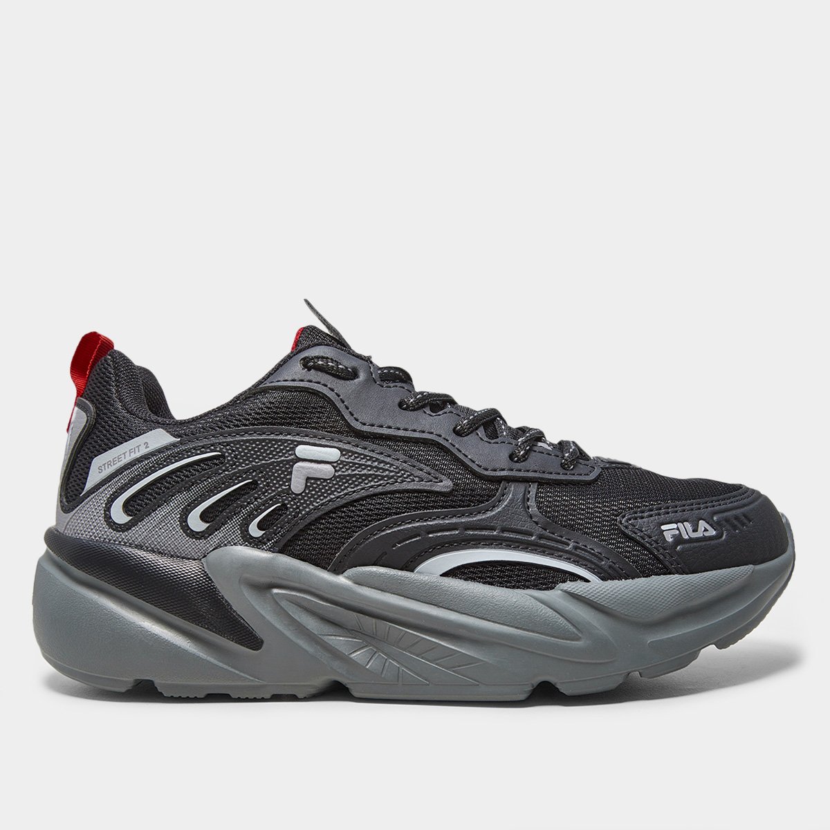 Miniatura Tênis Fila Street Fit 2 Masculino Preto+Cinza - 39