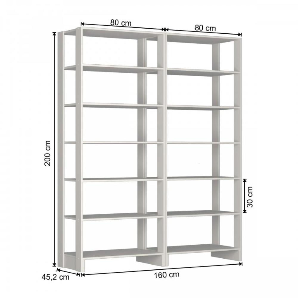 Miniatura Guarda Roupa Closet 2 Peças 12 Prateleiras Yes Nova Mobile Montana