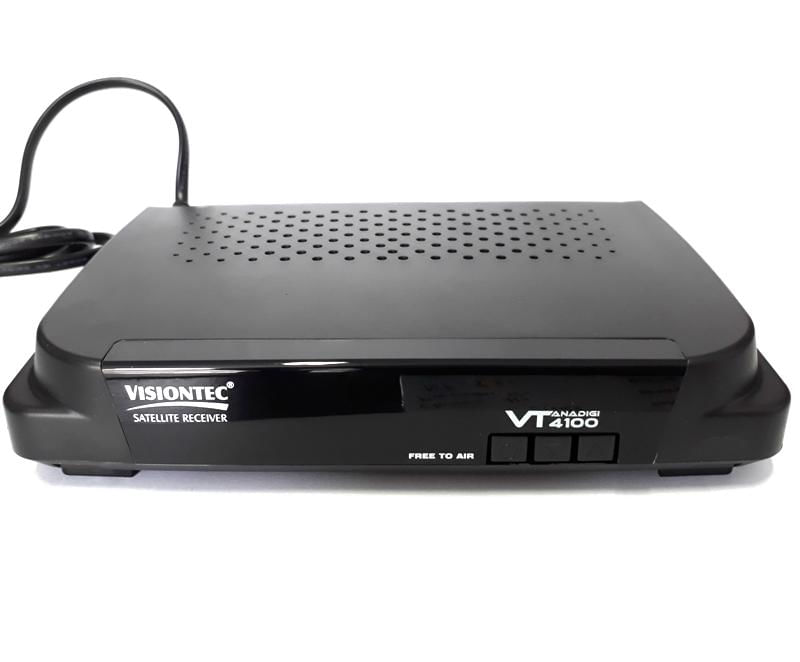 Miniatura Receptador de Parabólica Analógico e Digital VT4100 ANADIG