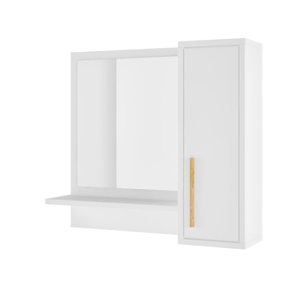 Miniatura Gabinete Banheiro Com Cuba E Espelheira 45cm Branco