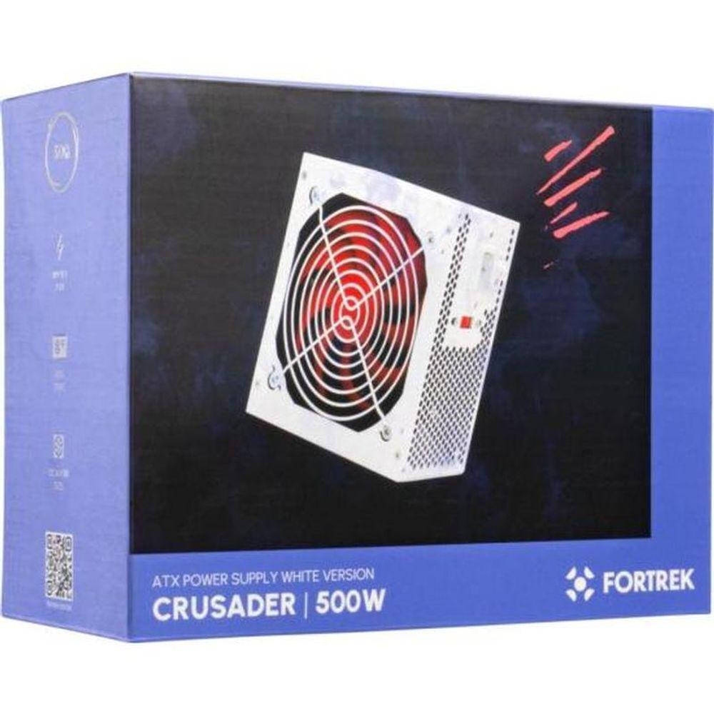 Fonte Gamer Atx Fortrek Crusader 500w Branca
