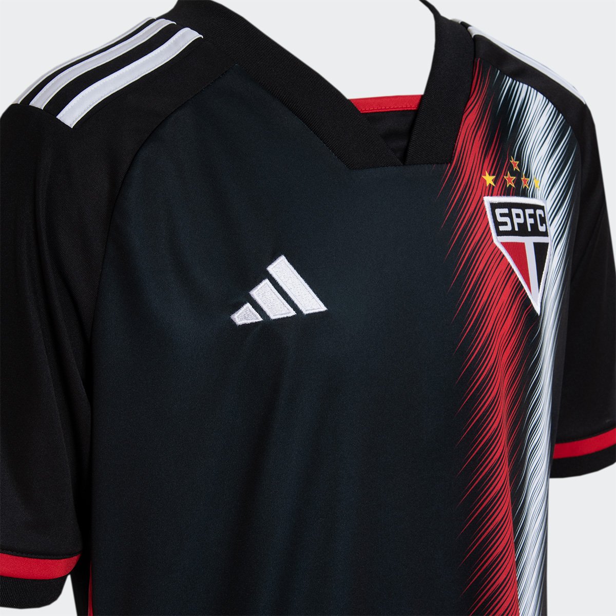 Miniatura Camisa São Paulo Juvenil III 23/24 s/n° Torcedor Adidas Preto - 11/12A