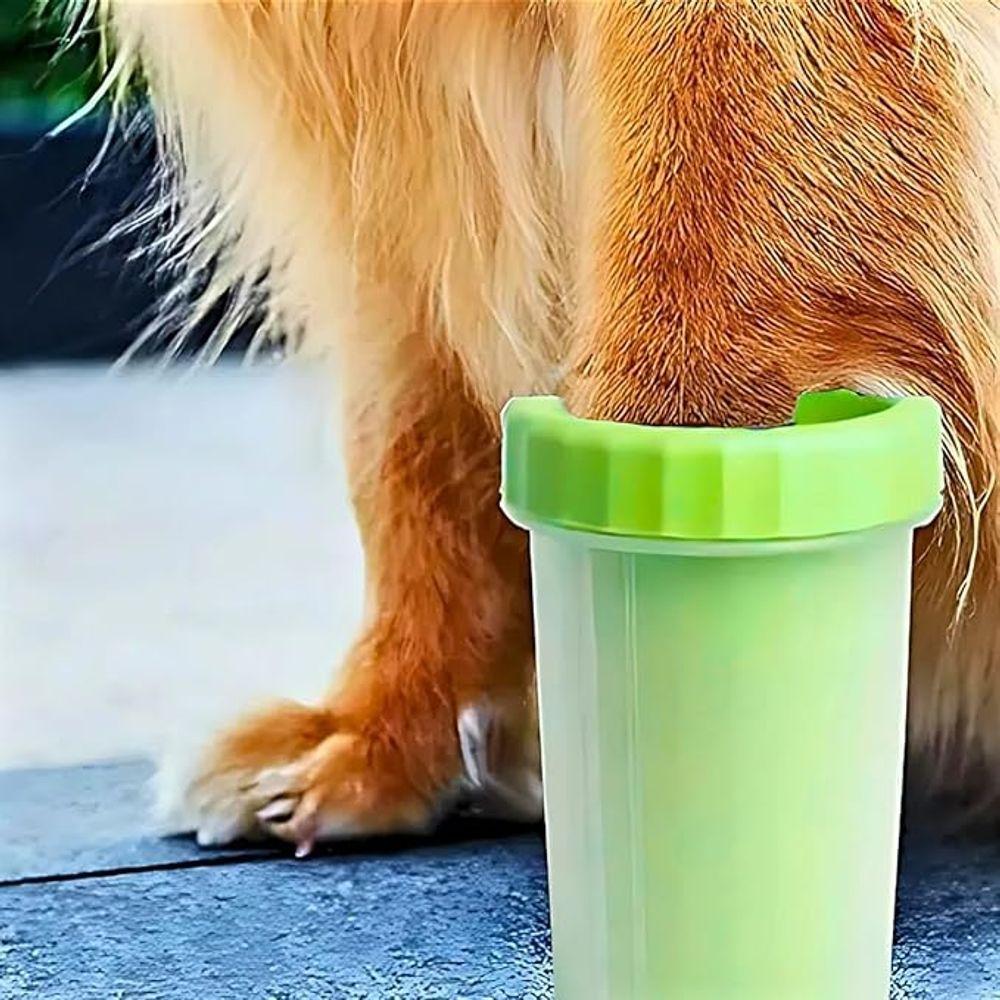 Miniatura Limpador De Pata De Cachorros Portátil - Verde