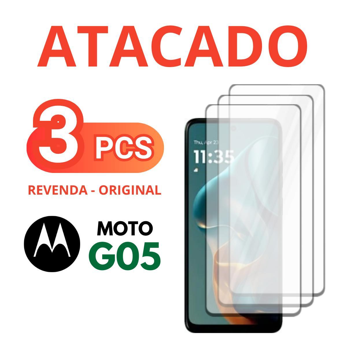 Miniatura Kit 3 Películas De Vidro 3D Compatível Motorola Moto G05