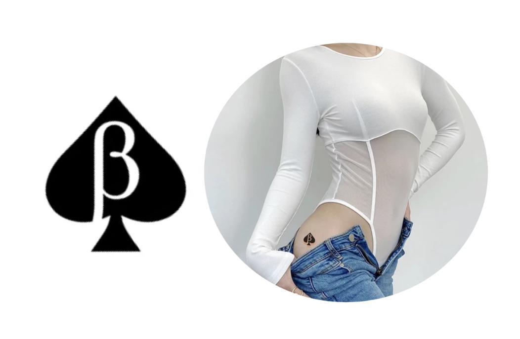 Miniatura Tatuagem Temp. Hotwife Esposa Quente 5x5 cm