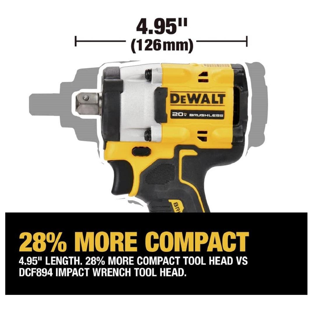 Miniatura Chave Impacto 1/2 20V Xr Brushless Atomic Dcf922 B Dewalt
