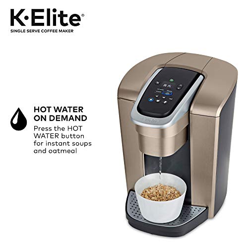 Miniatura Keurig Cafeteira Elétrica KElite 8 Xícaras Dourado 110V