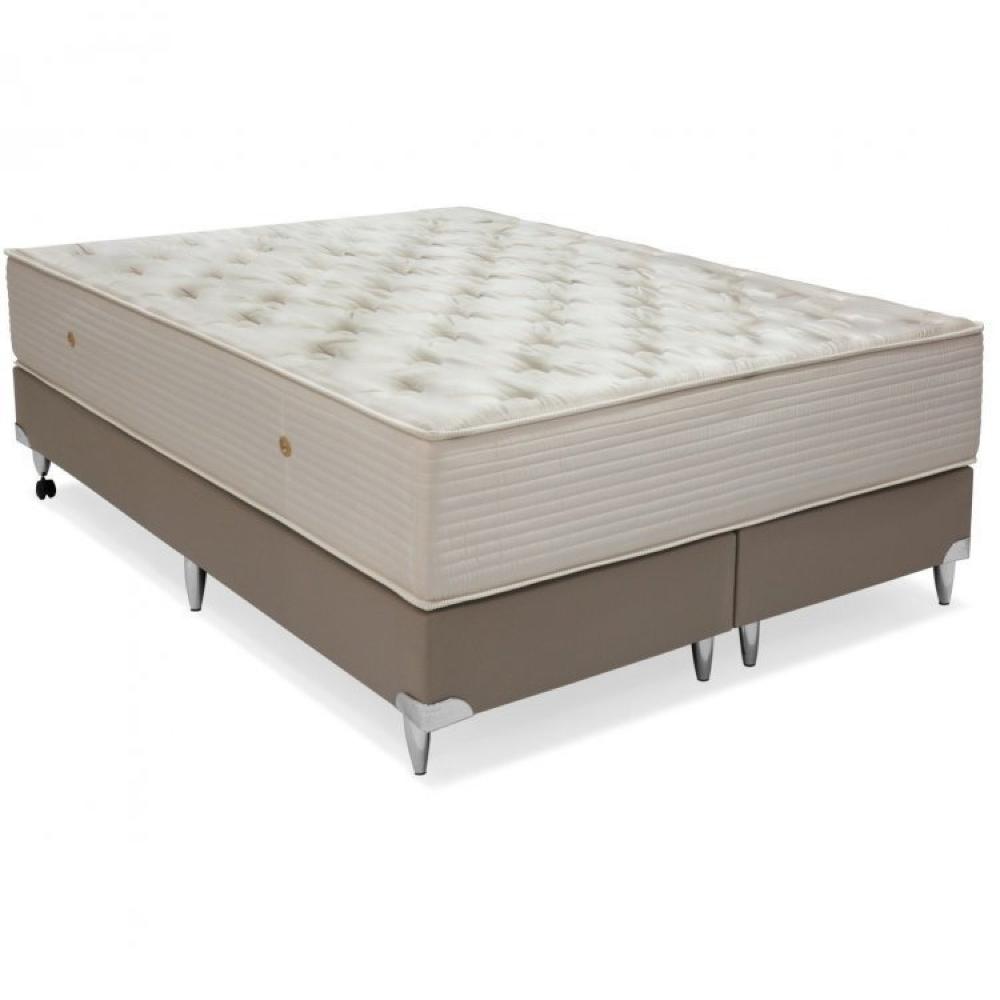 Miniatura Cama Box Colchão Orthotel Superluxo Queen Molas Superlastic Ortobom Creme
