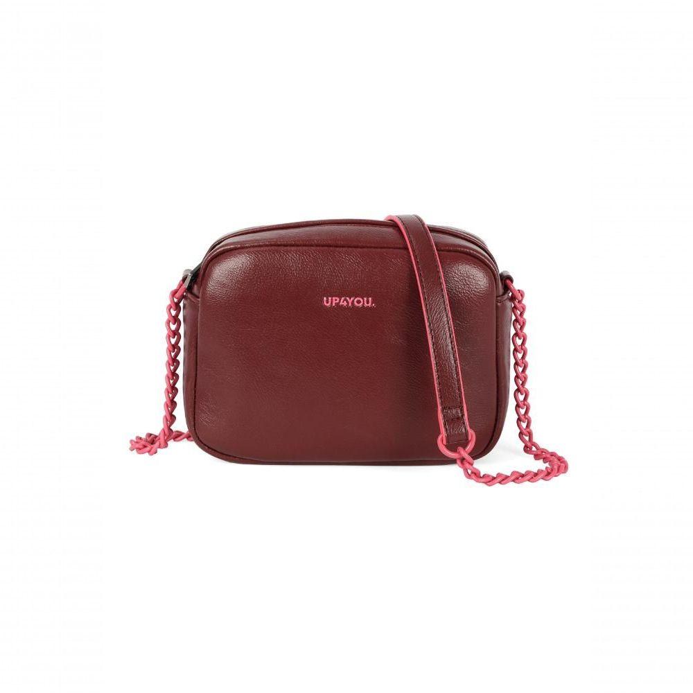 Miniatura Bolsa Sintetica Transversal Up4you Bordo - Unico Vermelho