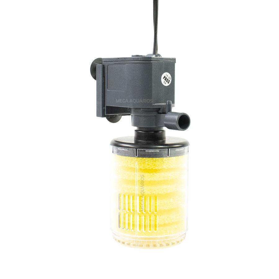 Miniatura Filtro Esponja Amarela Bomba Aquário 140L Sunsun 700 110V