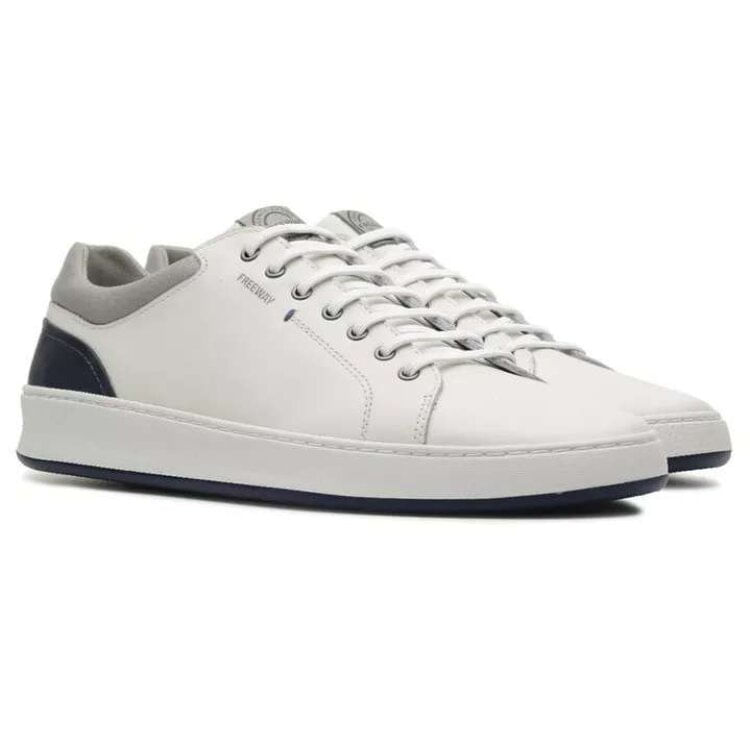 Miniatura Sapatenis Freeway Couro Masculino - Off white - OFF WHITE 43